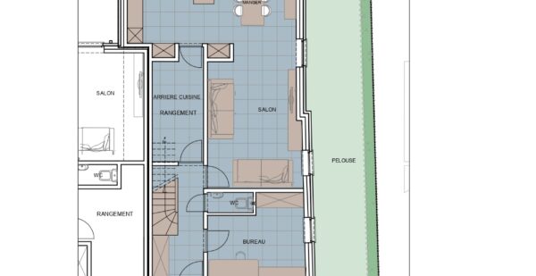 Plan Maison Havinnes - Rez-de-chaussée